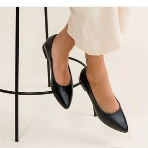 Nisolo Black Leather Flats